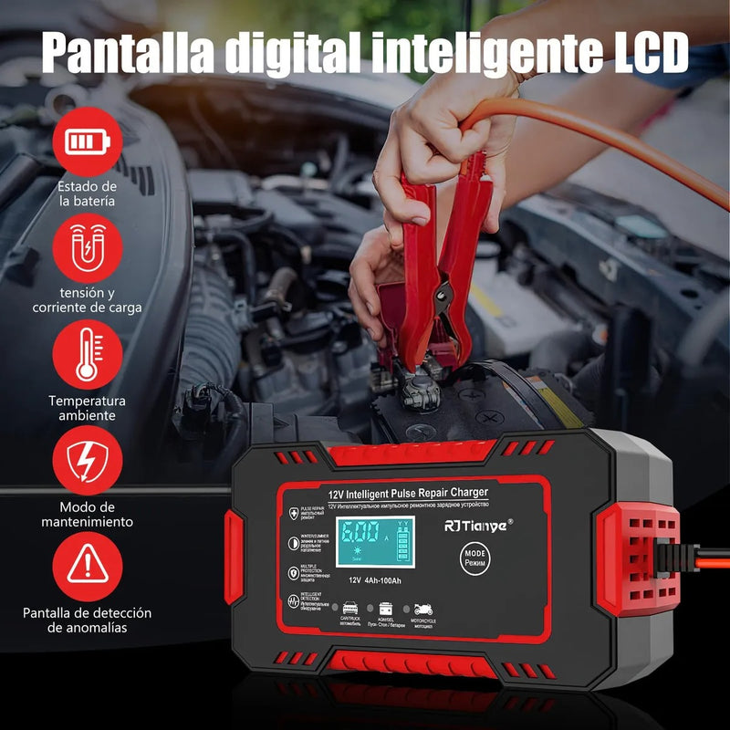 Cargador de Baterías Portátil 12V 🚗 ¡Oferta exclusiva! 🎉