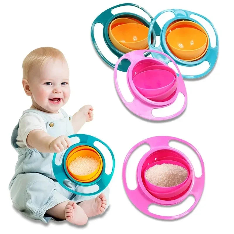 Plato Antiderrame 360° para Bebés y Niños