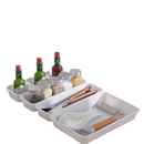 8 organizadores de cajones de plástico