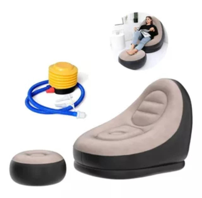 Sillon inflable con Bomba y reposapies