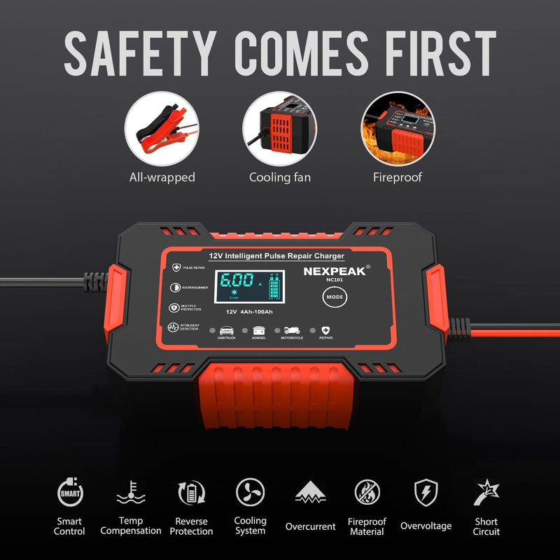 Cargador de Baterías Portátil 12V 🚗 ¡Oferta exclusiva! 🎉