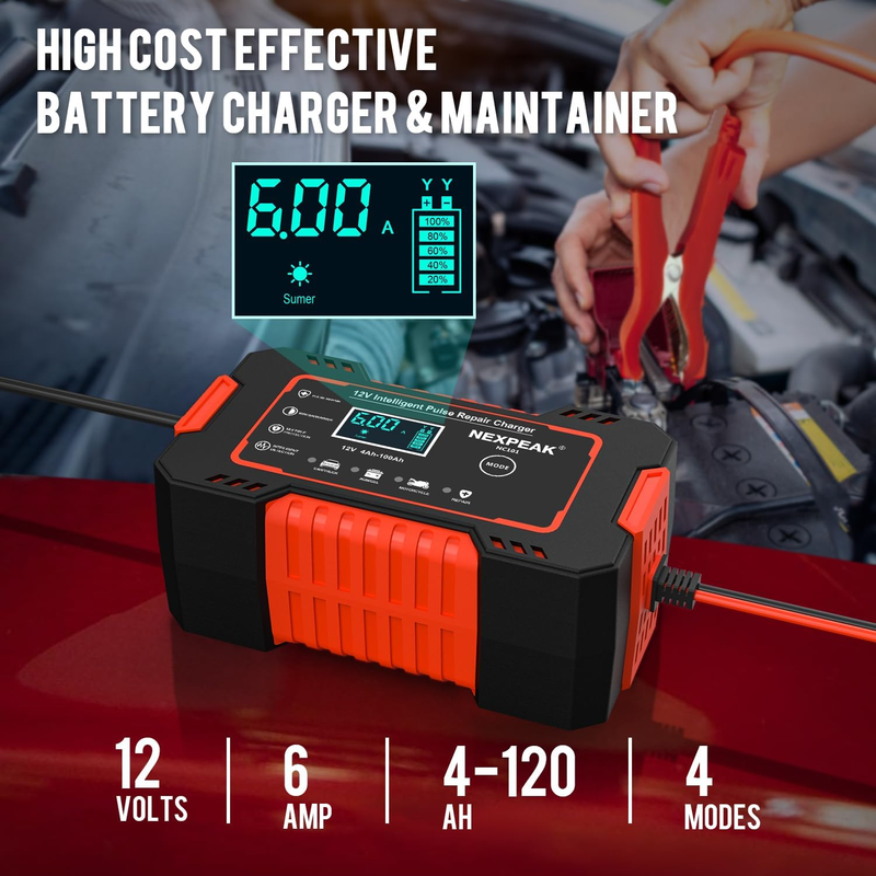 Cargador de Baterías Portátil 12V 🚗 ¡Oferta exclusiva! 🎉