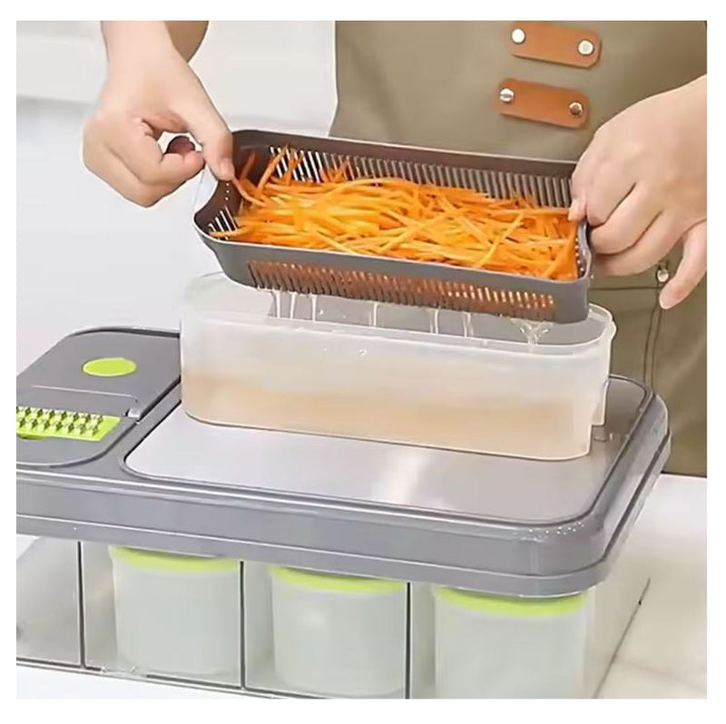 Estación de Preparación Mandolina 28 en 1: ¡Transforma tu Cocina!