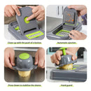 Estación de Preparación Mandolina 28 en 1: ¡Transforma tu Cocina!