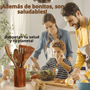 SET DE UTENCILIOS DE COCINA SKOGSHJERTE™ NATURALES