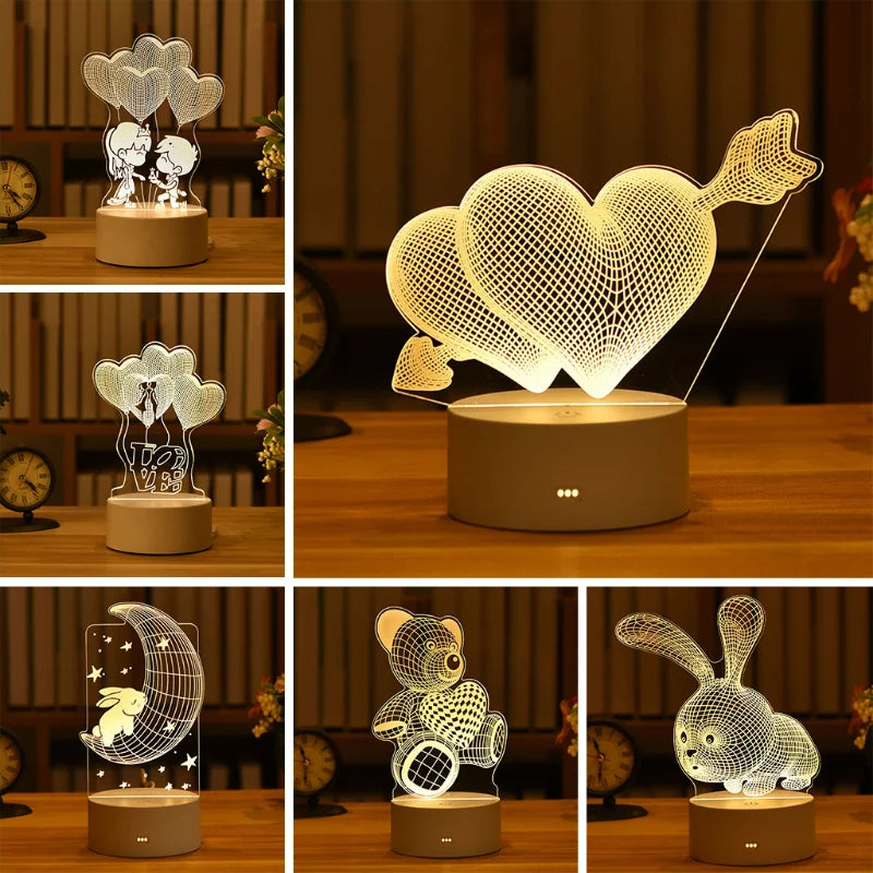 Glowtasy™ Lámpara Ilusión 3D Acrílico