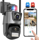 📹 Cámara de Seguridad PTZ Doble Lente: Tu guardián inteligente con visión 360° y protección total día y noche