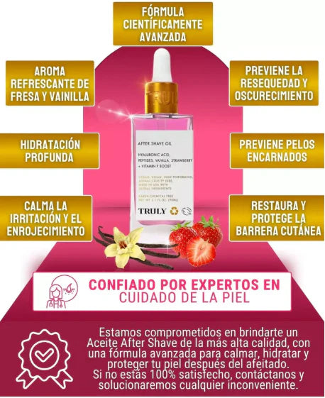 Truly🍓 - Aceite Aclarante Post Afeitado - 90ml - ¡Paga al Recibir!